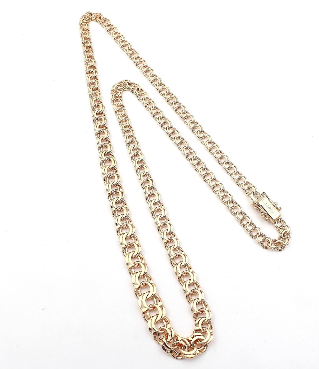 Bismarck halsband i 18 k guld- doserad