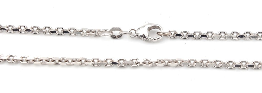 Ankar halsband i 18k vitguld