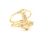 Ring i 18k guld med torshammare