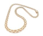 X-länk halsband med stavar i 18k guld- doserad