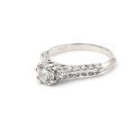 Diamantring i 18k vitguld- ca 0,59 ct