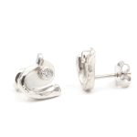 Diamantörhäängen i 18k vitguld- 0,06 ct