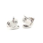 Diamantörhäängen i 18k vitguld- 0,06 ct