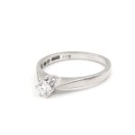 Diamantring i 18k vitguld- 0,28 ct.