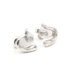 Diamantörhäängen i 18k vitguld- 0,06 ct