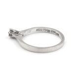 Diamantring i 18k vitguld- 0,12 ct.