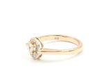 Diamantring i 18k guld- ca 0,42 ct