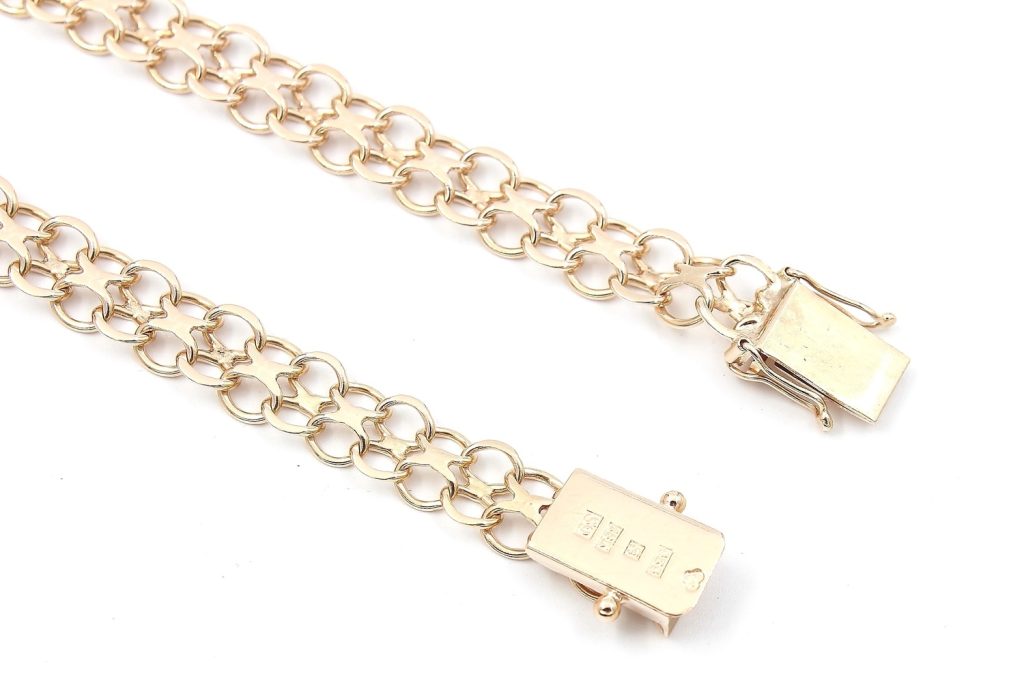 X-länk armband i 18k guld