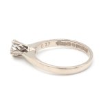 Diamantring i 18k vitguld- 0,37 ct