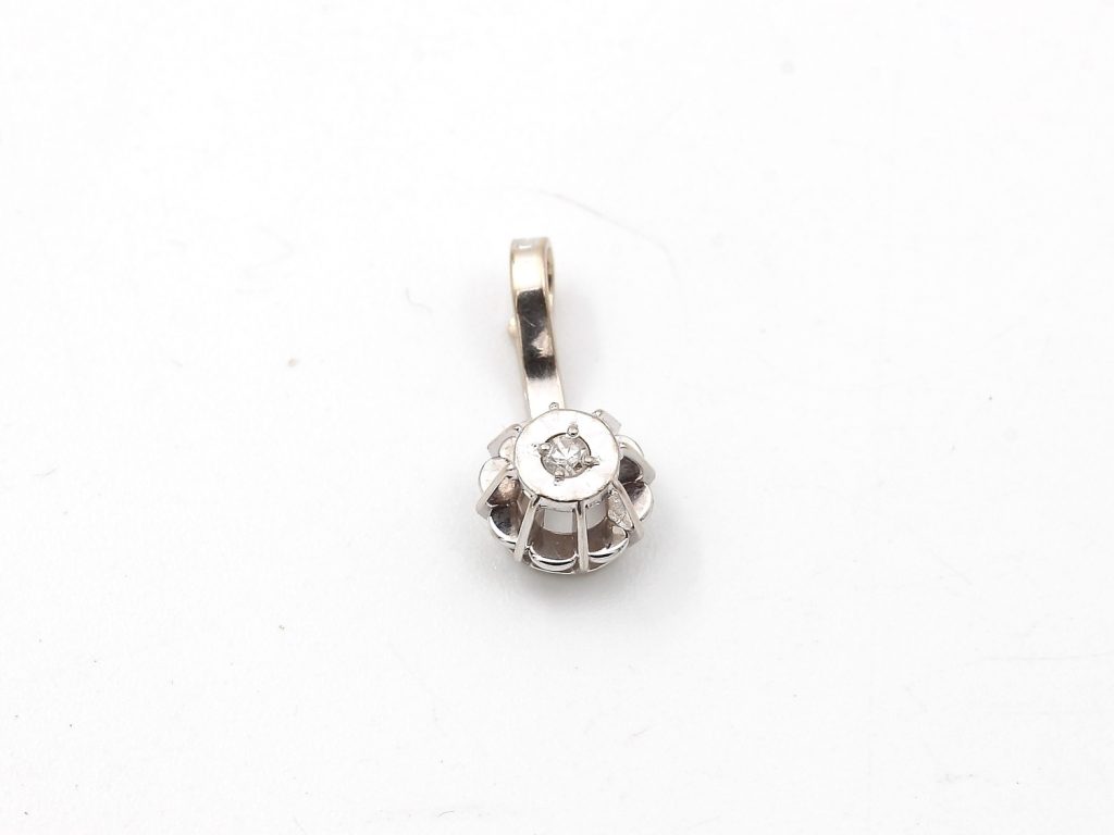 Diamant hängen i 18k vitguld