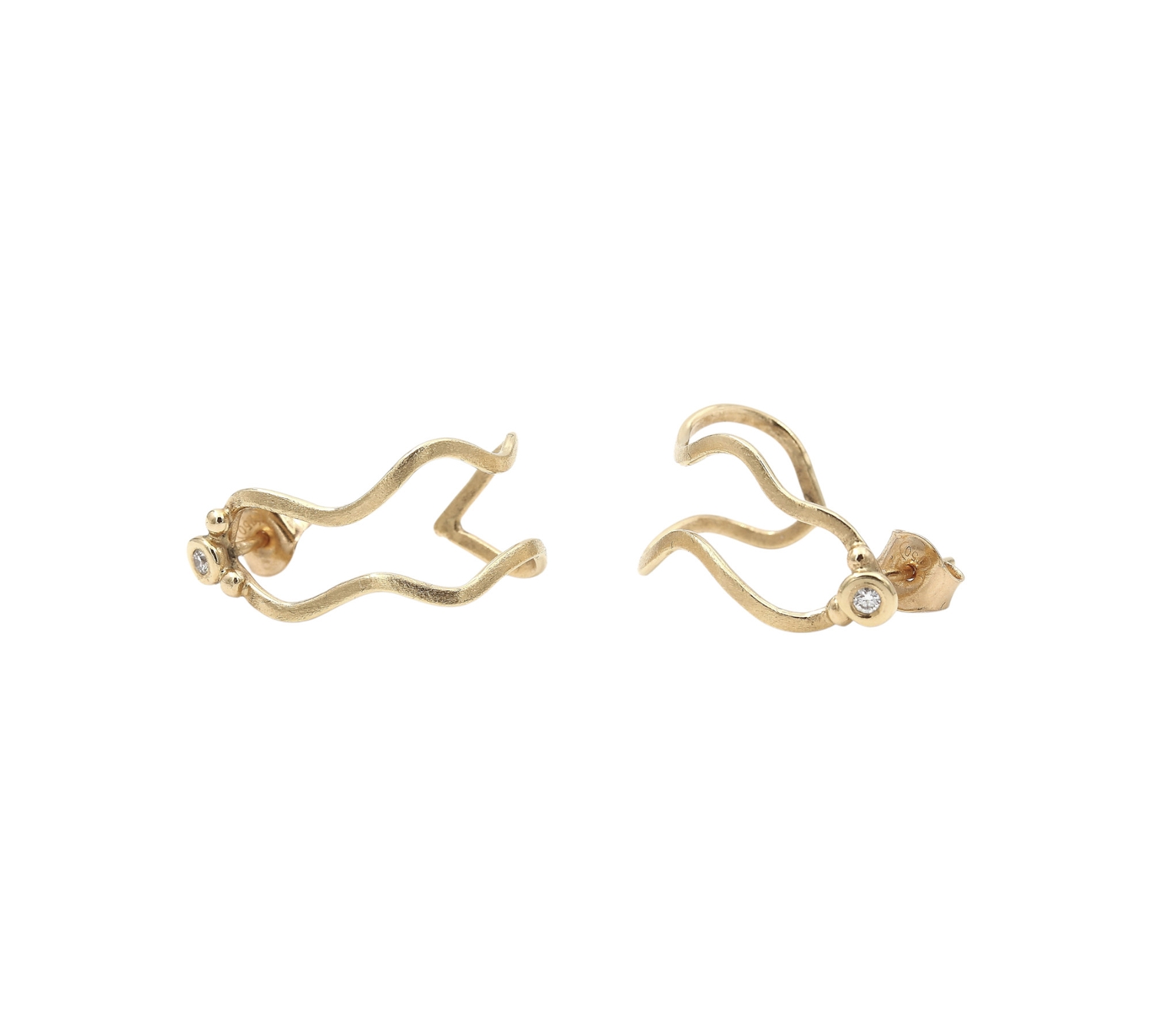Diamantörhängen i 18k guld Diamantörhängen i 18k guld