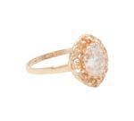 Ring i 18k guld med en zirkonia sten