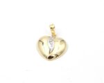 Diamant hänge i form av hjärta i 18k guld