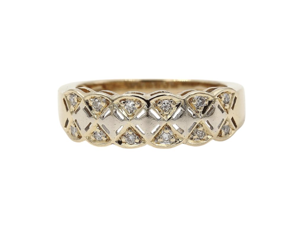 Diamantring i 18k guld