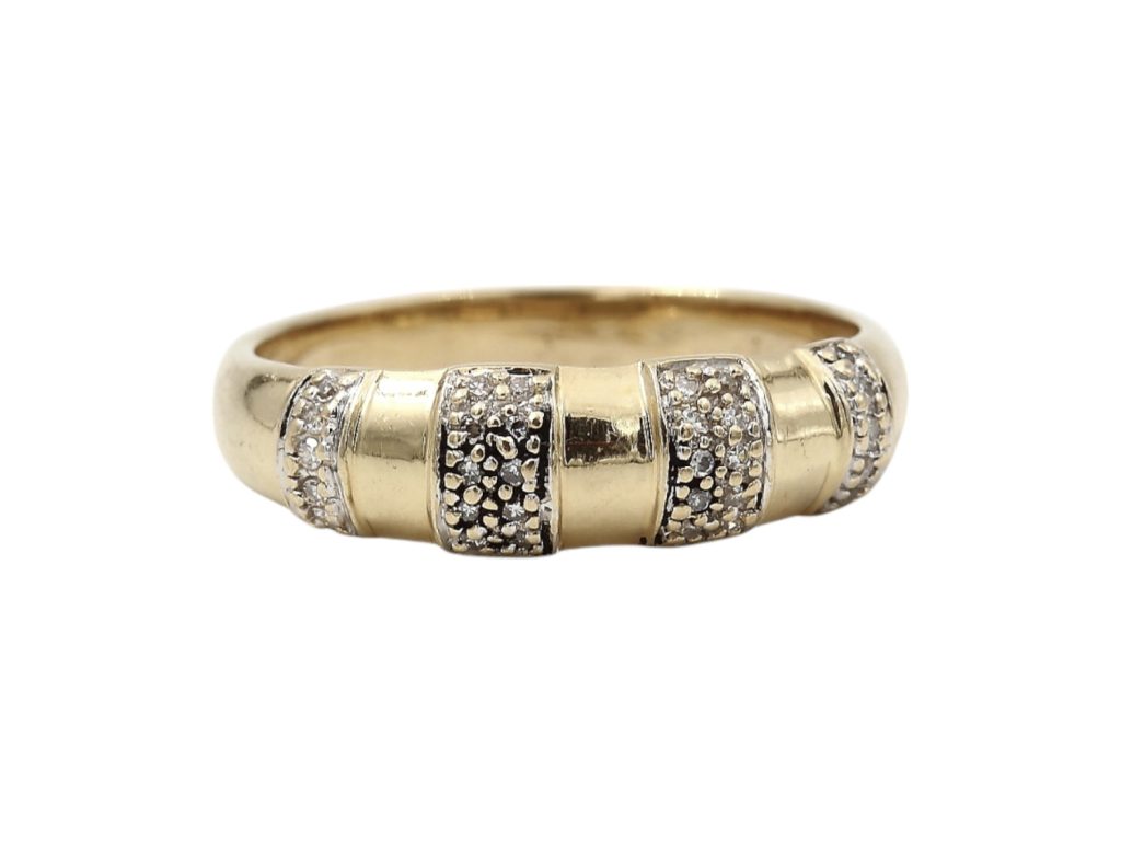 Diamantring i 18k guld