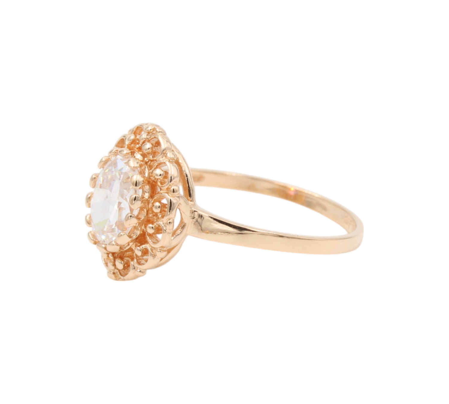 Ring i 18k guld med en zirkonia sten Ring i 18k guld med en zirkonia sten