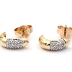 Diamant örhängen i 18k guld