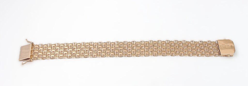 X-länk armband i 18k guld