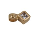 Hänge i 18k guld med en zirkonia sten