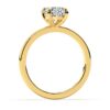 Ring med oval diamant i 18k svenskt rött guld
