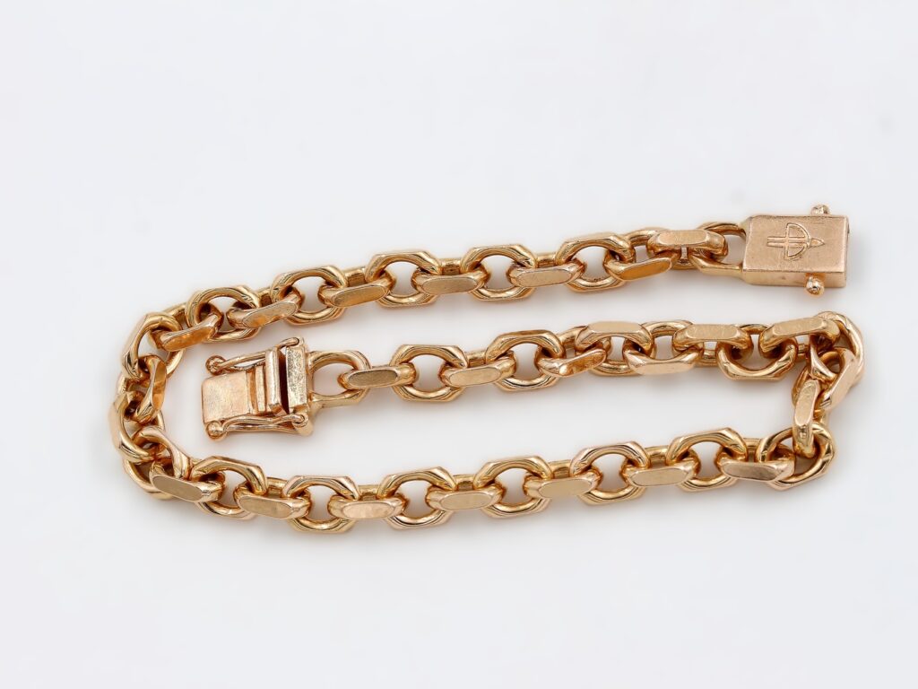 Ankar armband i 18k guld- massiv