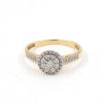 Diamantring I 18K guld. vikt: 2,51