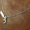 Halsband i 18k vitguld med ett diamanthänge på ca 0.05 ct