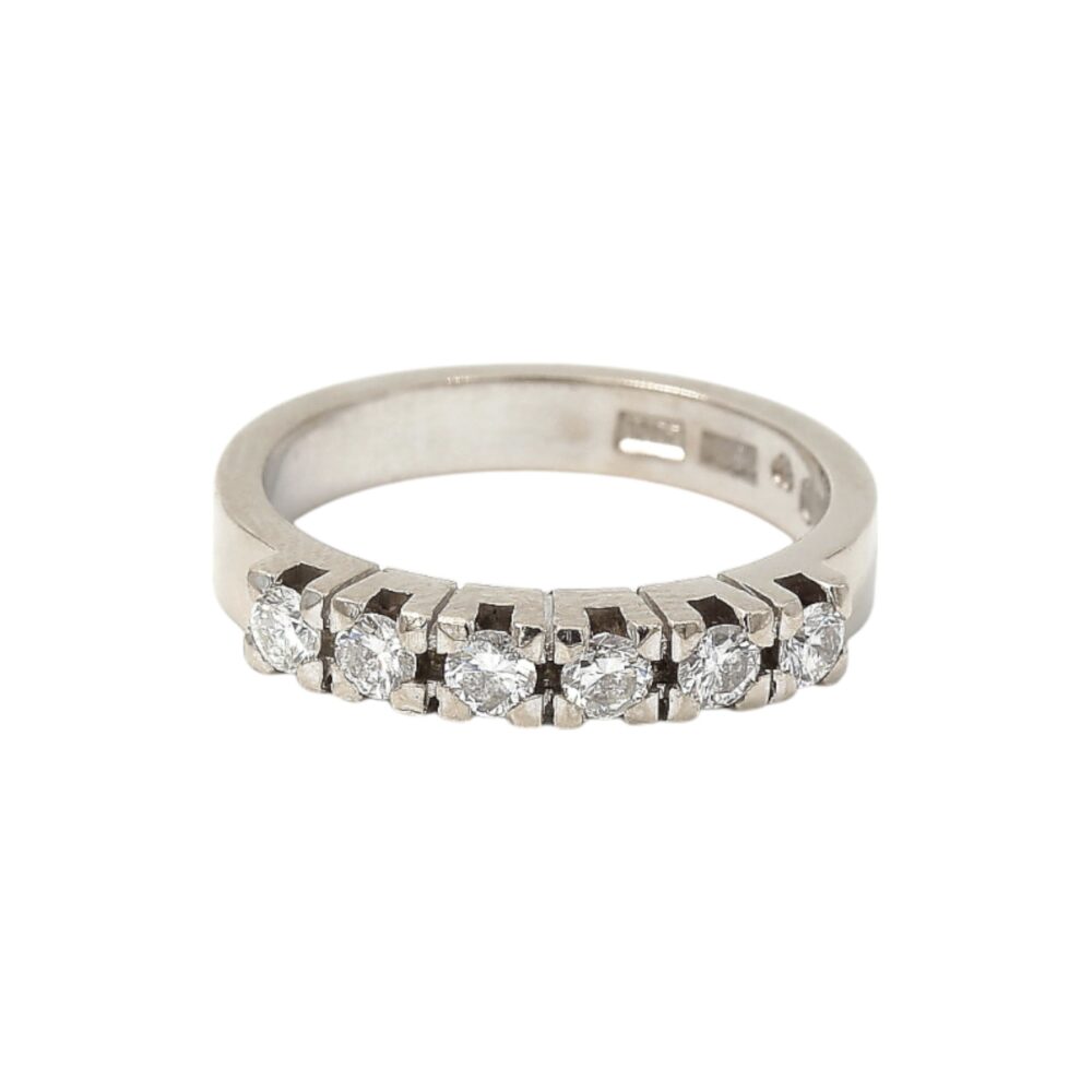 Diamantring i 18k guld vitguld 0,36 ct diamanter