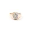 klackring med diamanter i 18k guld 0,10 ct. vikt:3,8g
