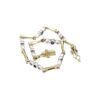 Armband i 18k guld med 14 st diamanter och blåa stenar.