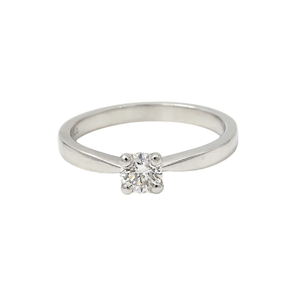 Diamantring i 950 platina 0,30 ct
