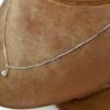 Halsband i 18k vitguld med ett diamanthänge på ca 0.04 ct