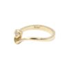 Diamantring i 18k guld med en gul safir