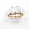 Ring i 18k guld med små diamanter.Vikt 2.14 g