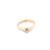 Solitär ring i 18k guld 0,05 ct