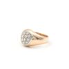 klackring med diamanter i 18k guld 0,10 ct. vikt:3,8g