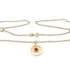 Pansar halsband i 18k guld med ett hänge