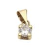 Hängen i 18k guld med en cubic zirconia