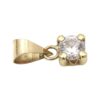 Hängen i 18k guld med en cubic zirconia