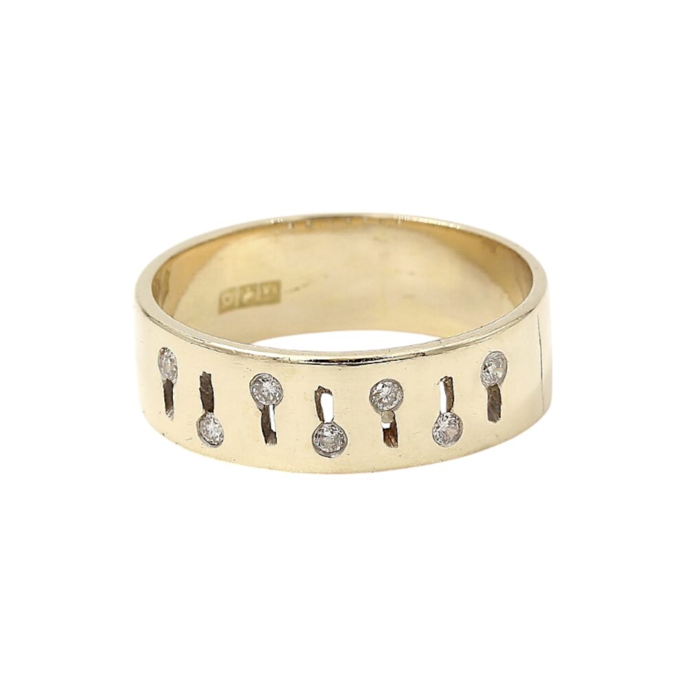 Diamantring i 18k guld