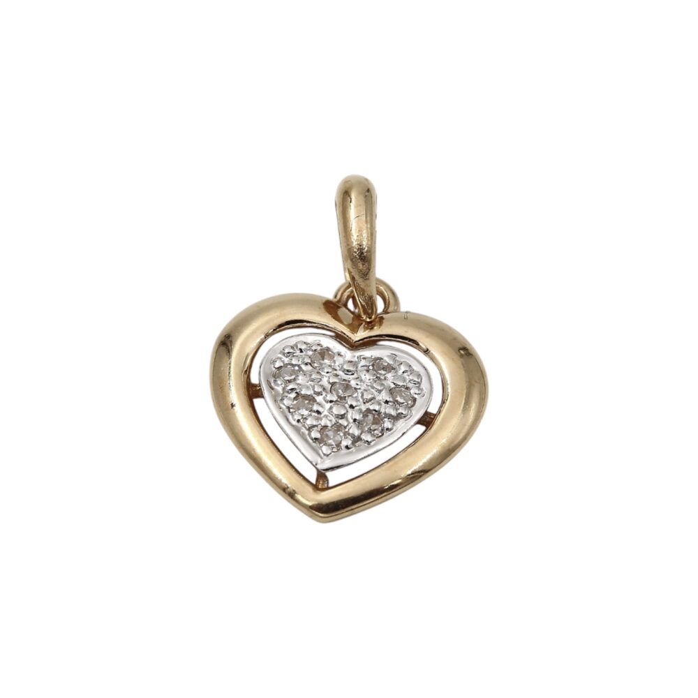 Diamant hänge i 18k guld