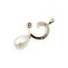Diamant hänge i 18k guld ca 0,17 ct med en pärla