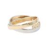 Ring i 18k guld med zirkoner