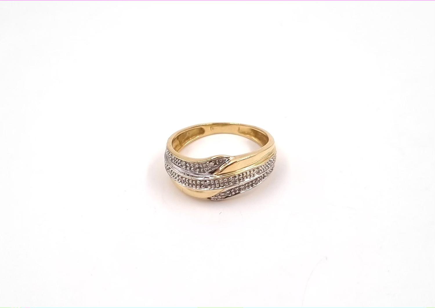 Diamantring i 18k guld