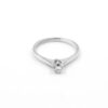 Solitär ring i 18k vitguld 0,10 ct
