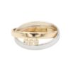 Ring i 18k guld med zirkoner