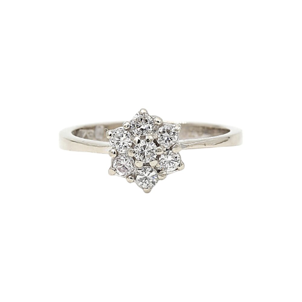 Diamantring i 18k vitguld 0.3 CT