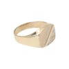 Klackring med en liten diamant.