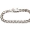 X-länk armband med stavar i 18k vitguld.vikt 14 g