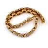 Armband i 18k guld med många små diamanter. Vikt:13.84g